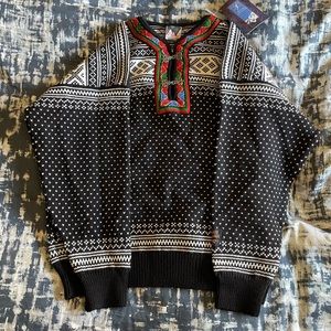 Dale of Norway XL Black Classic Sweater - New - Tags On - Excellent Condition